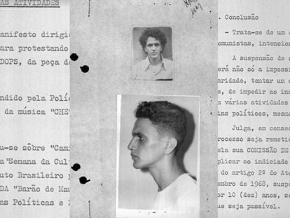 Trechos da investigação contra Caetano Veloso na ditadura militar.