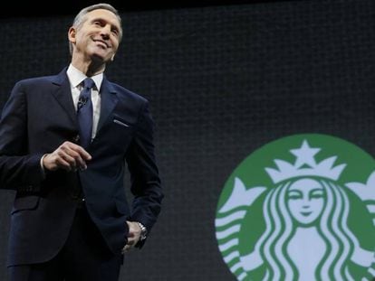 O presidente do Starbucks, Howard Schultz.