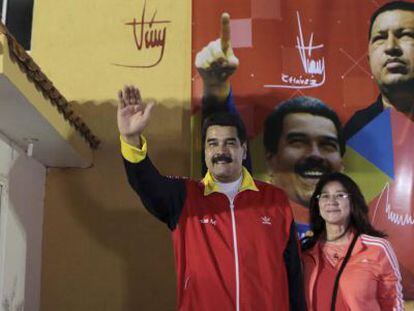 Nicolás Maduro e sua mulher, Cilia Flores.