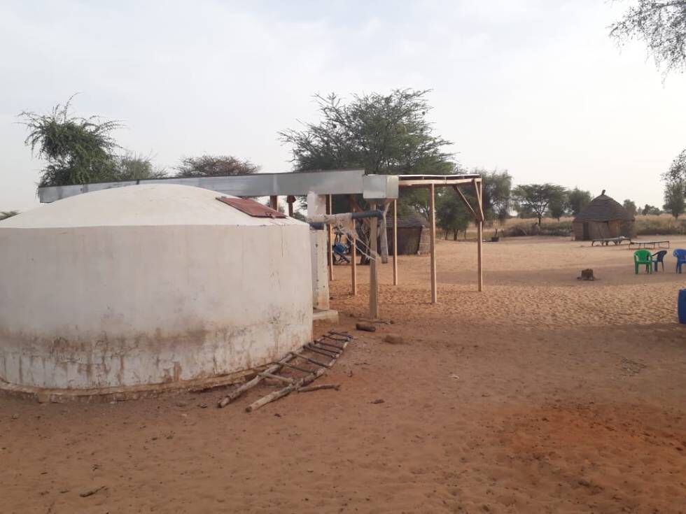 Cisterna em comunidade rural do Senegal, uma das primeiras da fase piloto do projeto. 