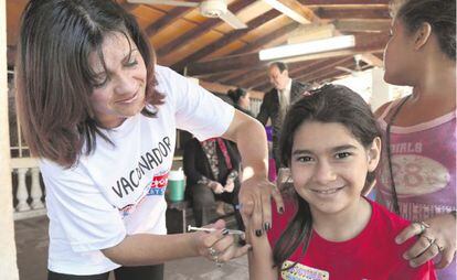 Campanhas de vacinação são festa na América Latina.