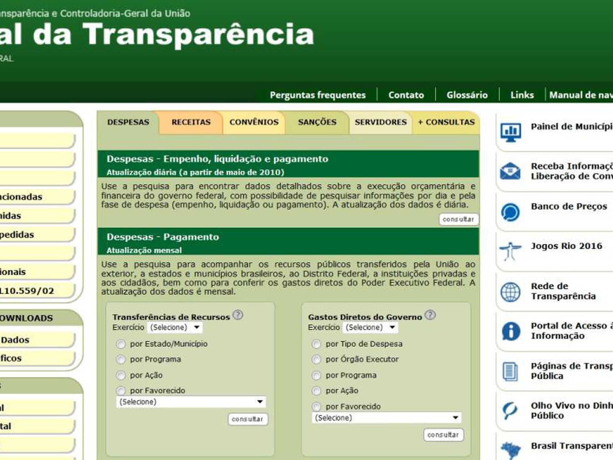 Dados da transparência mostram salários de até R$ 1 milhão pagos a