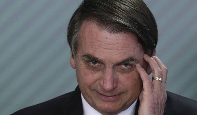 O presidente Jair Bolsonaro no último dia 9 de abril.