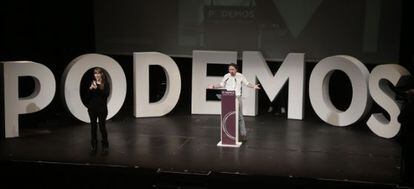 Encerramento da assembleia cidadã de Podemos, dia 15 de Novembro.