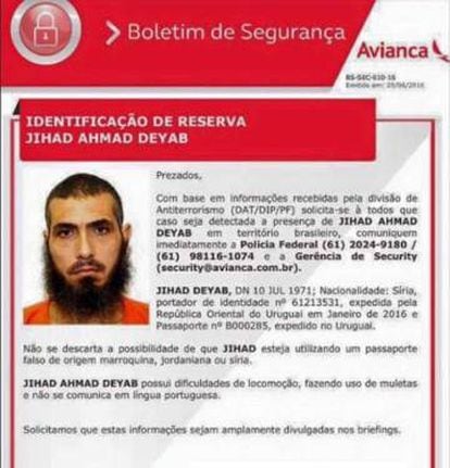 Comunicado oficial da Avianca sobre Jihad Ahmed Mujstafa Diyab.