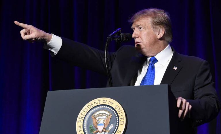 Donald Trump, nesta quarta-feira em Washington.