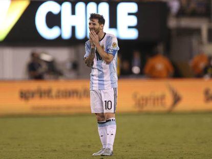 Messi perdeu pênalti na decisão.