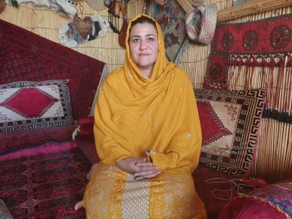 Fereshta Amini, ex-deputada pela província de Nimruz, durante a entrevista realizada na última quinta-feira na casa onde se esconde.