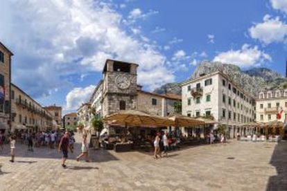 O centro histórico de Kotor, em Montenegro.