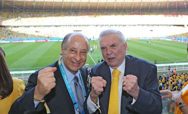 José Maria Marin e Marco Polo Del Nero, na Copa do Mundo do Brasil.