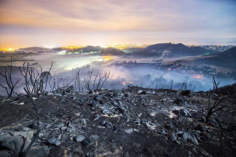 O aquecimento e as mudanças no uso do solo aumentarão o risco de grandes incêndios florestais como o da semana passada na Califórnia.