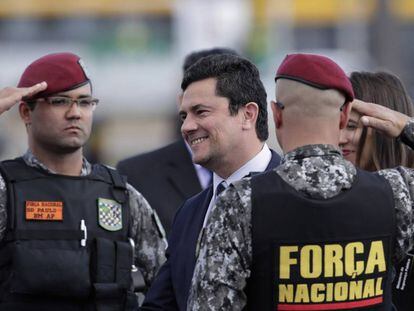 O ministro da Justiça Sergio Moro, em Brasília, no último dia 3.