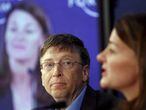 Bill y Melinda Gates, el pasado viernes en Davos (Suiza).
