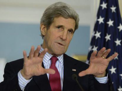Kerry, durante a coletiva de imprensa.