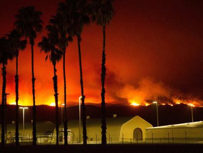 O grande incêndio que afetou o condado de San Diego.