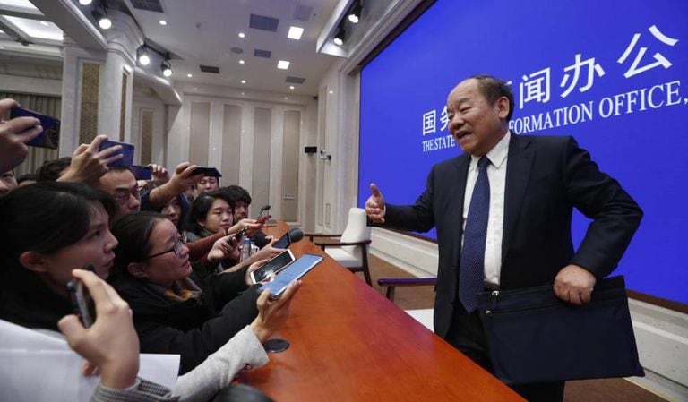 Ning Jizhe, chefe do Escritório Nacional de Estatísticas da China.