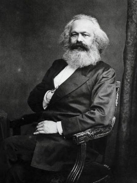 O filósofo e político Karl Marx (Trier, 1818 – Londres, 1883)
