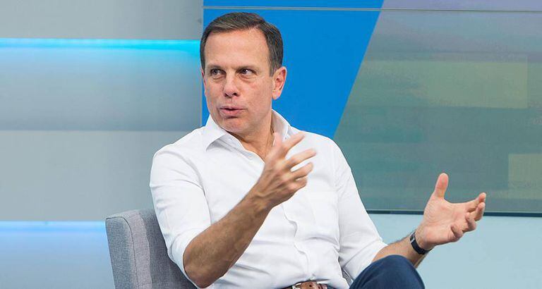 João Doria, nesta quarta-feira durante a entrevista.