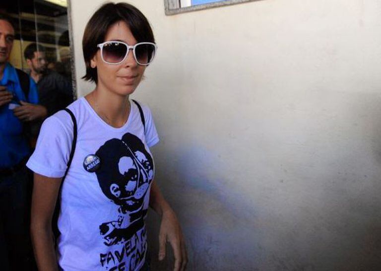Elisa Quadros, a ativista 'Sininho'.