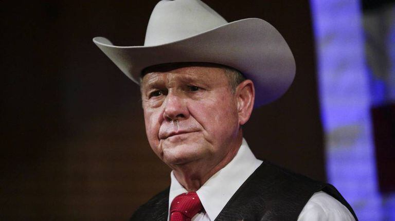 O candidato republicano ao Senado pelo Alabama, Roy Moore