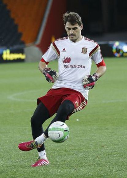 O goleiro da Seleção Espanhola Iker Casillas.
