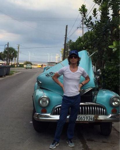 Mick Jagger, durante uma visita a Havana em outubro de 2015.