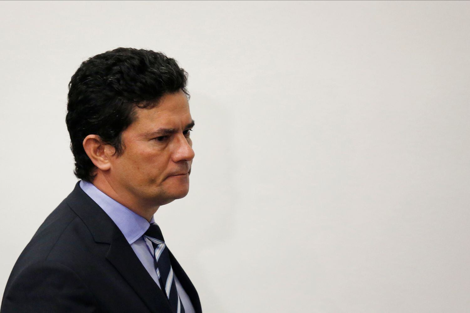 O ex-juiz Sergio Moro, ao anunciar seu pedido de demissão do Ministério da Justiça do Governo Bolsonaro.