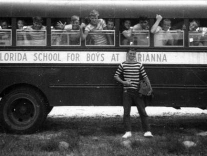 Estudantes da Escola para meninos de Marianna, em 1957.