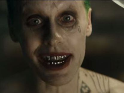 Jared Leto, na pele do Coringa em ‘Esquadrão Suicida”.