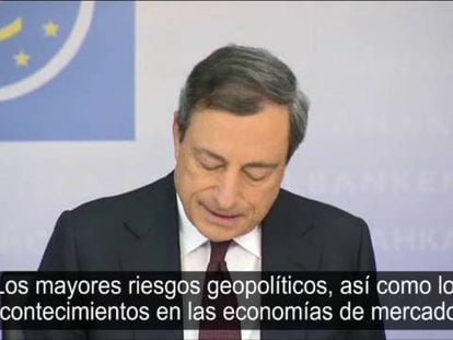 Draghi adverte sobre as ameaças à zona do euro
