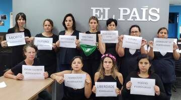 Trabalhadoras do EL PAÍS na redação de São Paulo.