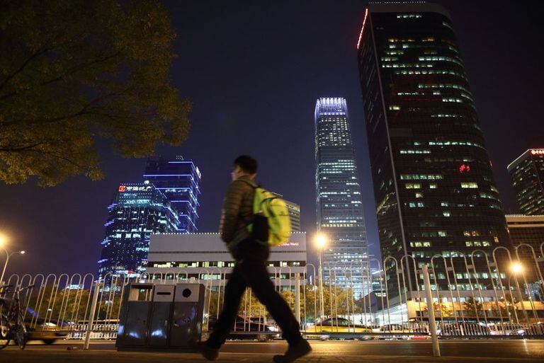 O bairro financeiro de Pequim (China).