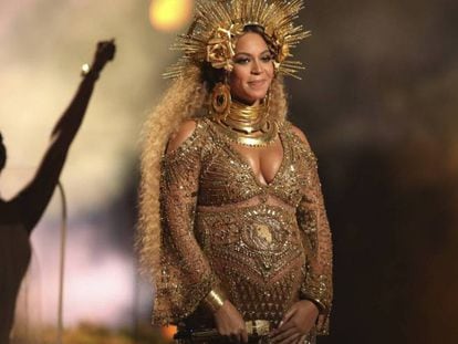 Beyoncé, na premiação do Grammy de 2017.