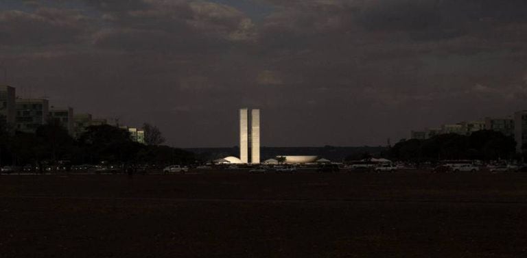 O Congresso Nacional, em Brasília.