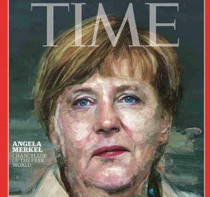 Angela Merkel na capa da revista.