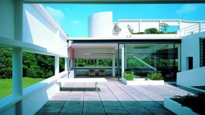 Terraço da Villa Savoye (1929-1931), residência de Le Corbusier, em Poissy (França).