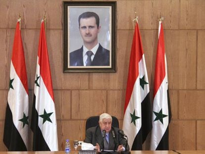 O chanceler da Síria, Walid Moalem, na quinta-feira em Damasco.