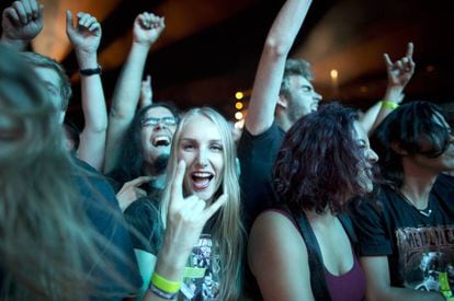 Fãs do Metallica num concerto recente da banda californiana.