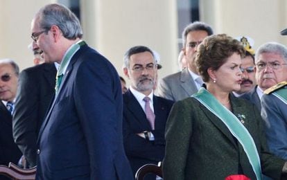 Cunha e a presidenta Dilma.