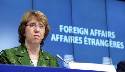 A alta representante da UE para Asuntos Exteriores, Catherine Ashton.