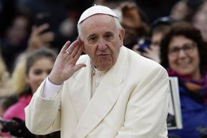 O papa Francisco no Vaticano, no &uacute;ltimo dia 9.