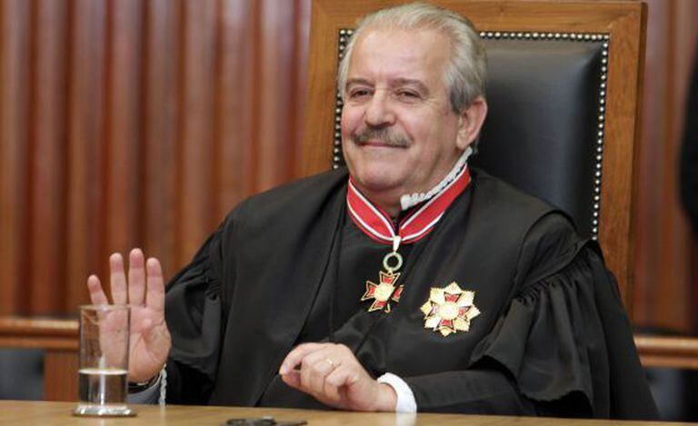 Robson Marinho, conselheiro do Tribunal de Contas de São Paulo, durante uma sessão em 2011.