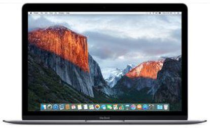Área de trabalho provisória do sistema operacional Mac OS X 10 Capitão.