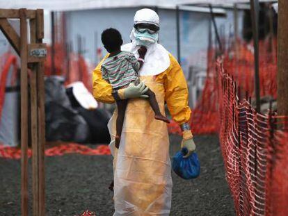 Hospital dos Médicos sem Fronteiras em Paynesville (Libéria) durante a última epidemia de ebola.