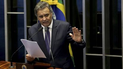 Aécio Neves se defende das acusações de ter recebido propina da Odebrecht, em dezembro de 2017