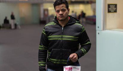 Heriberto Pérez, de 28 anos, um dos deportados.