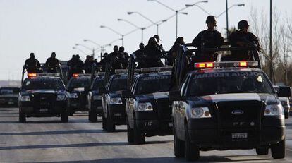 Polícia federal mexicana.