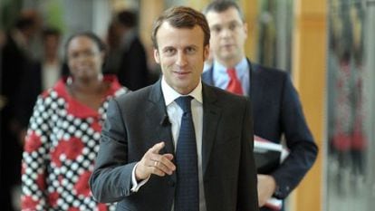 O ministro da Economia da França, Emmanuel Macron.