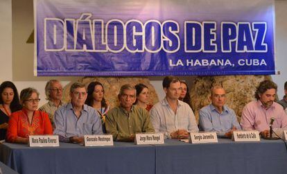 A equipe negociadora do Governo, em Havana