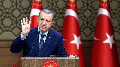 O presidente turco, Tayyip Erdogan.